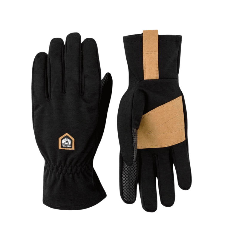 Hestra Merino Windwool Liner - 5 Finger Svart