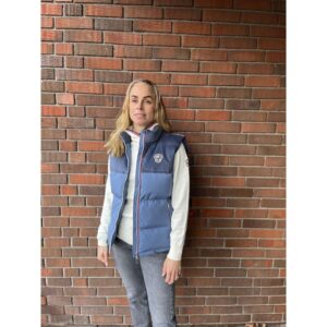 LES ARCS Les Arcs Adele Cord Vest W Blue