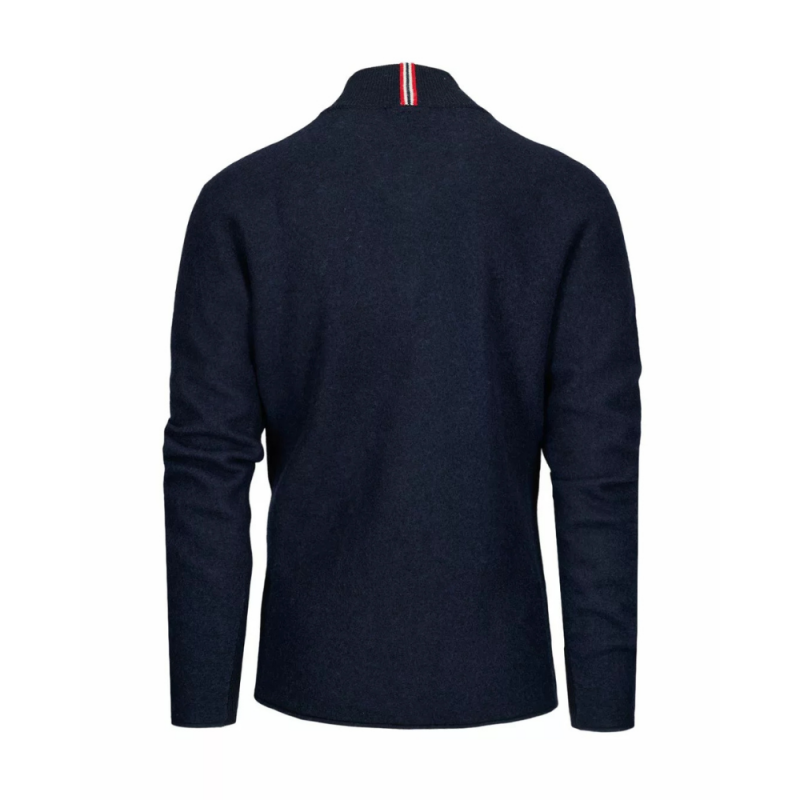 Amundsen Herre Ulltrøye Hals med Glidelås Blå - Bilde 2