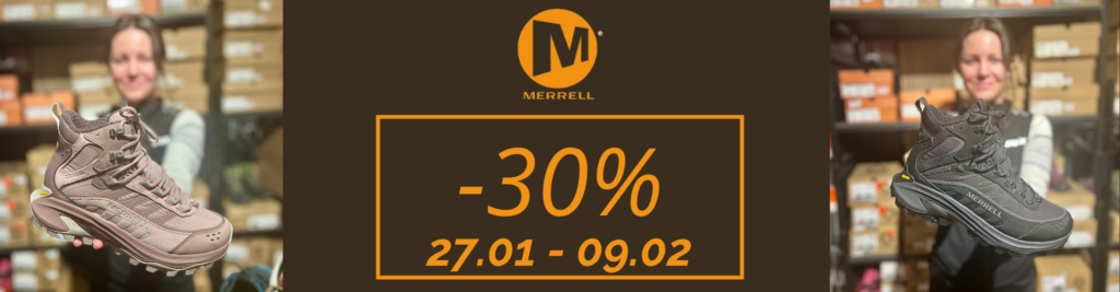 Merrell tilbud 30%